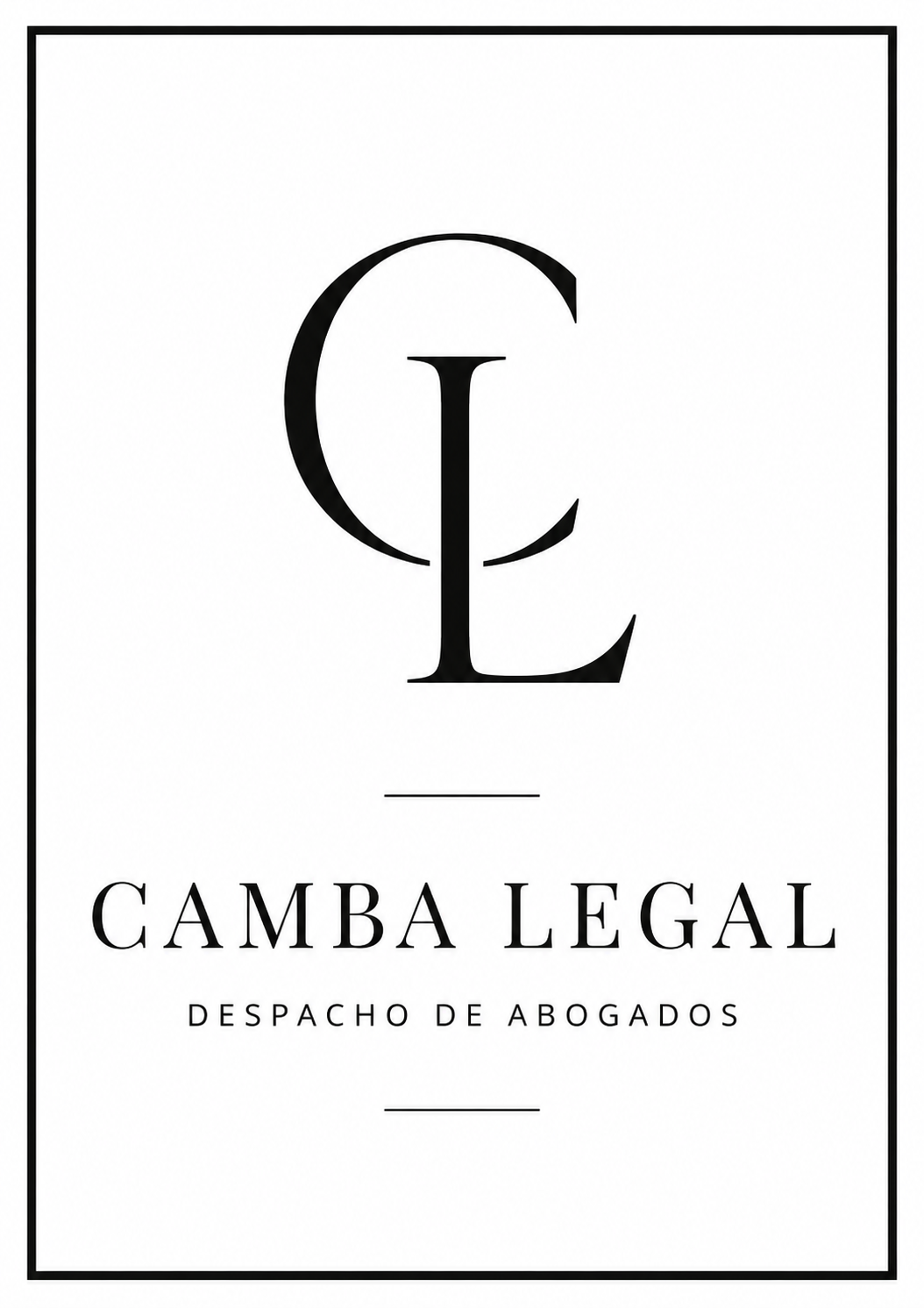 logotipo vertical Camba Legal
